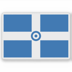 Adesivo Bandeira da Força Aérea Helênica, Grécia (1973-197