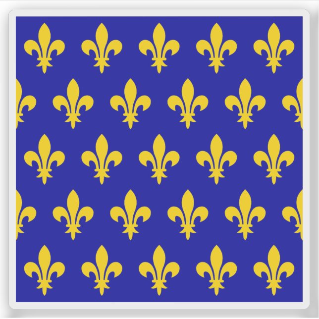 Adesivo Bandeira da França (XII-XIII) (Frente)