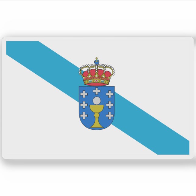 Adesivo Bandeira da Galiza (Frente)