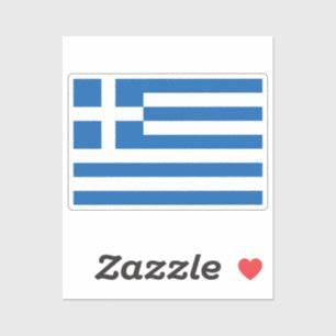 Adesivo Bandeira da Grécia recortada personalizada