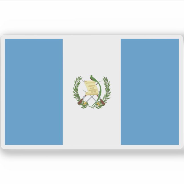 Adesivo Bandeira da Guatemala (Frente)