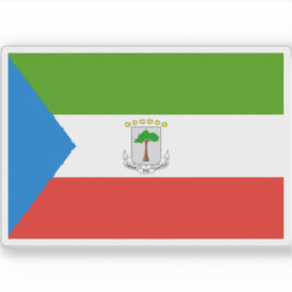 Adesivo Bandeira da Guiné Equatorial