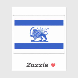 Adesivo Bandeira da Herança do Leão e Sol Israelense Irani