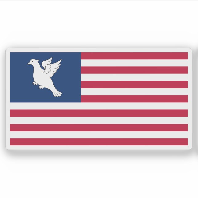 Adesivo Bandeira da Ilha dos Swains, Samoa americana, EUA (Frente)