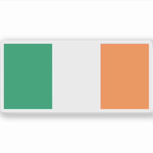 Adesivo Bandeira da Irlanda (Frente)