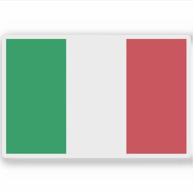 Adesivo Bandeira da Itália (Frente)