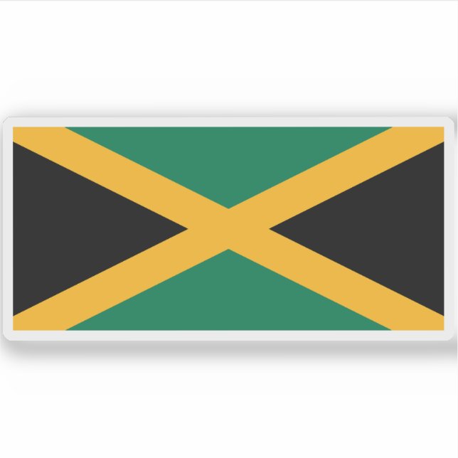 Adesivo Bandeira da Jamaica (Frente)
