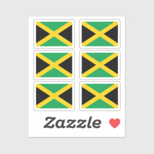 Adesivo Bandeira da Jamaica Collection pack of 6