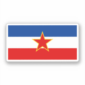 Adesivo Bandeira da Jugoslávia