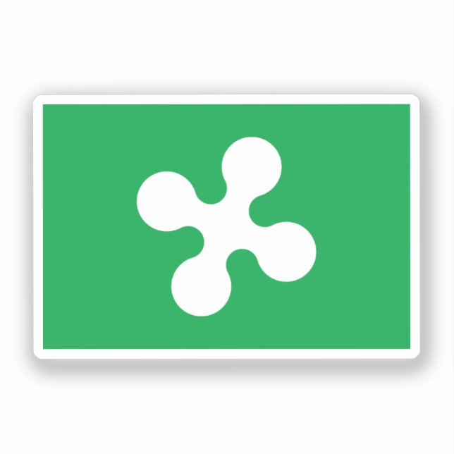 Adesivo Bandeira da Lombardia (Frente)