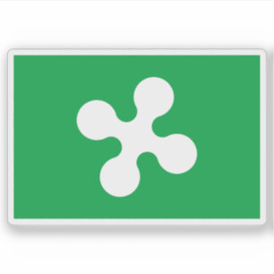 Adesivo Bandeira da Lombardia, Itália