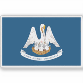 Adesivo Bandeira da Louisiana