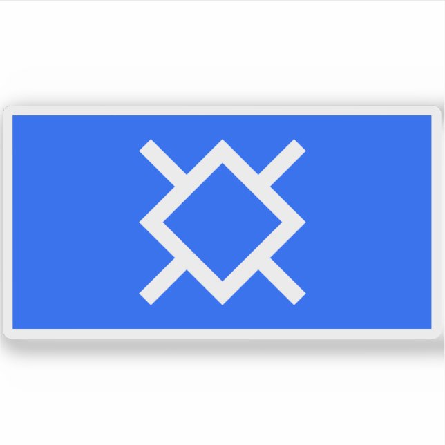 Adesivo Bandeira da nação e tribo Cheyenne, EUA (Frente)