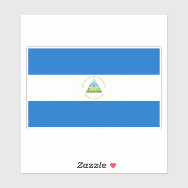 Adesivo Bandeira da Nicarágua (Folha)