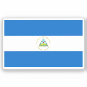 Adesivo Bandeira da Nicarágua recortada personalizada