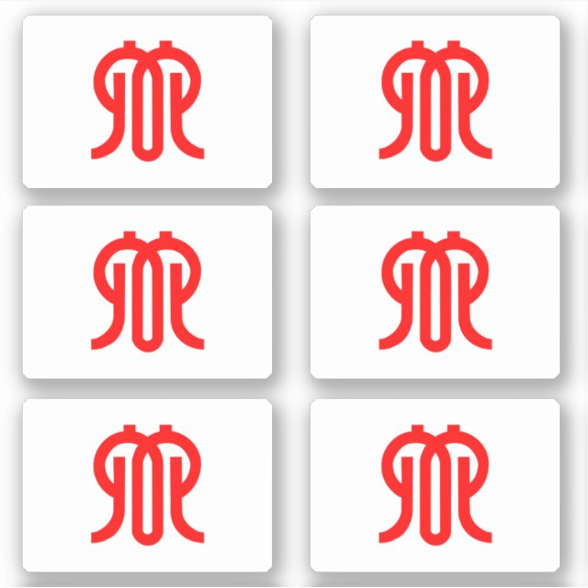 Adesivo Bandeira da Prefeitura de Kanagawa, Japão (Frente)