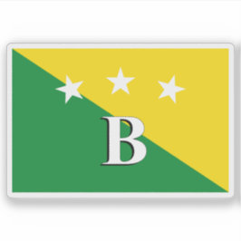 Adesivo Bandeira da província de Bocat del Toro, Panamá