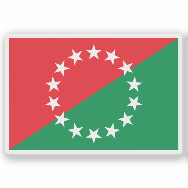 Adesivo Bandeira da província de Chiriquí, Panamá (Frente)