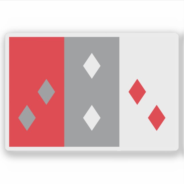 Adesivo Bandeira da província de Coclé, Panamá (Frente)