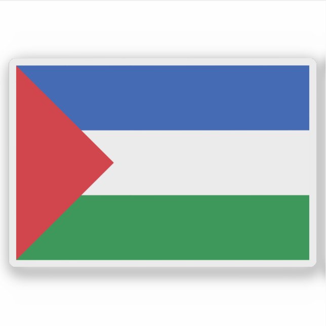 Adesivo Bandeira da província de Guanacaste, Costa Rica (Frente)