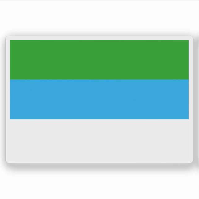 Adesivo Bandeira da província de Limon, Costa Rica (Frente)