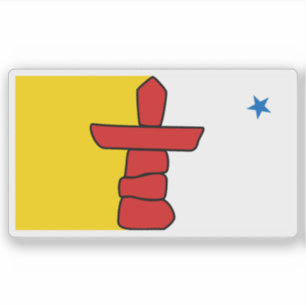 Adesivo Bandeira da província de Nunavut, Canadá