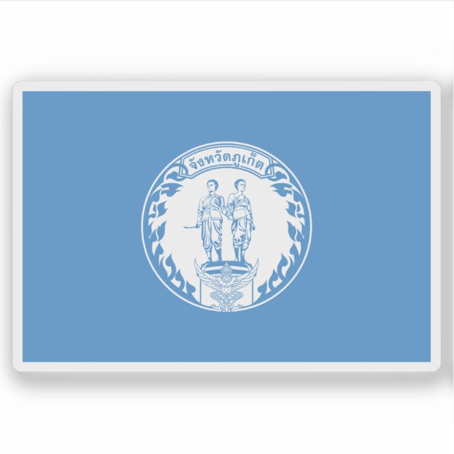 Adesivo Bandeira da província de Phuket, Tailândia (Frente)