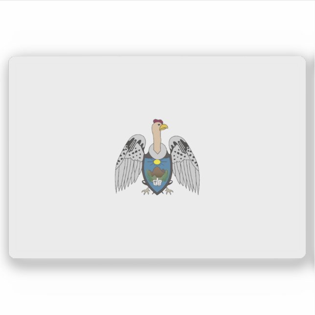 Adesivo Bandeira da província de Santiago de Chuco, Peru (Frente)