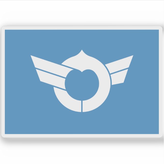 Adesivo Bandeira da província de Shiga, Japão (Frente)