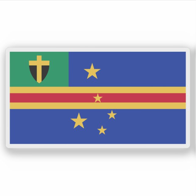 Adesivo Bandeira da Província de Tafea, Vanuatu (Frente)