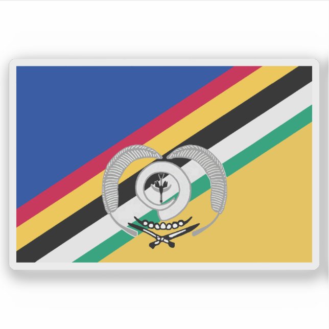 Adesivo Bandeira da Província de Torba, Vanuatu (Frente)