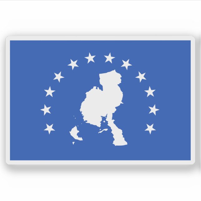 Adesivo Bandeira da província de Veraguas, Panamá (Frente)