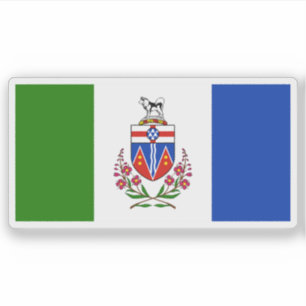 Adesivo Bandeira da província de Yukon, Canadá