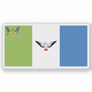 Adesivo Bandeira da Região Autônoma do Príncipe,São Tomé &