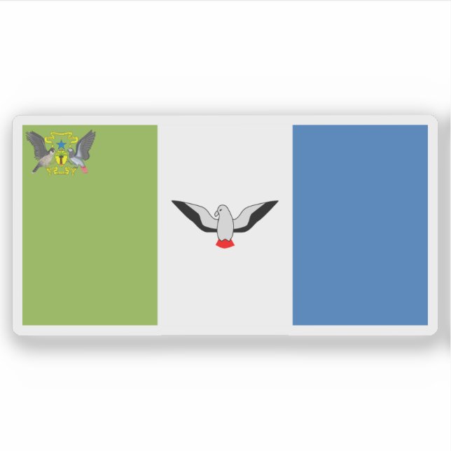 Adesivo Bandeira da Região Autônoma do Príncipe,São Tomé & (Frente)