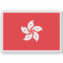 Adesivo Bandeira da região de Hong Kong, China