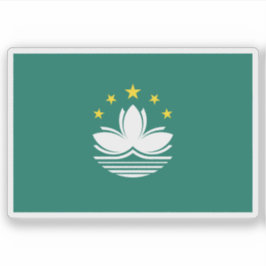 Adesivo Bandeira da Região de Macau (Macau), China