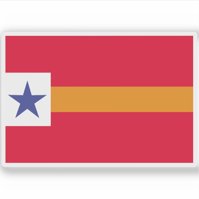 Adesivo Bandeira da República da Baixa Califórnia (Frente)