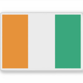 Adesivo Bandeira da República da Costa do Marfim