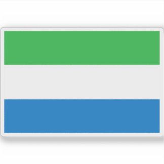 Adesivo Bandeira da República da Serra Leoa