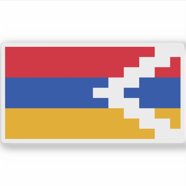 Adesivo Bandeira da República de Artsakh (Frente)