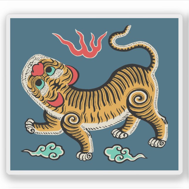 Adesivo Bandeira da República de Formosa (1895) (Frente)