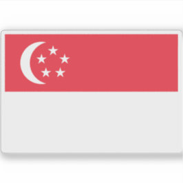 Adesivo Bandeira da República de Singapura