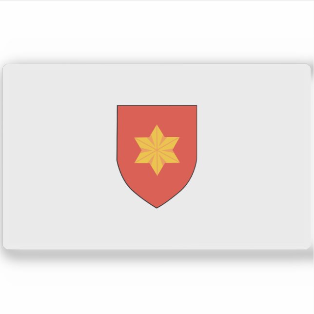 Adesivo Bandeira da República de Tavolara (1886-1899) (Frente)