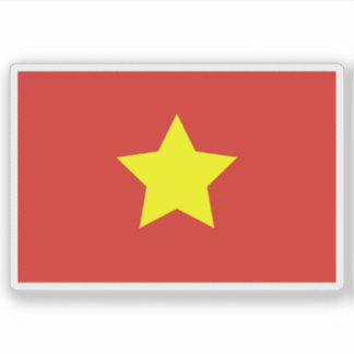 Adesivo Bandeira da República Democrática do Vietnã ('45-'