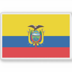 Adesivo Bandeira da República do Equador