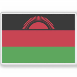 Adesivo Bandeira da República do Malawi