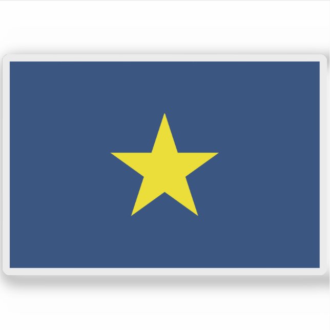 Adesivo Bandeira da República do Texas (1836-1839) (Frente)