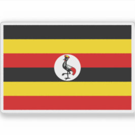 Adesivo Bandeira da República do Uganda