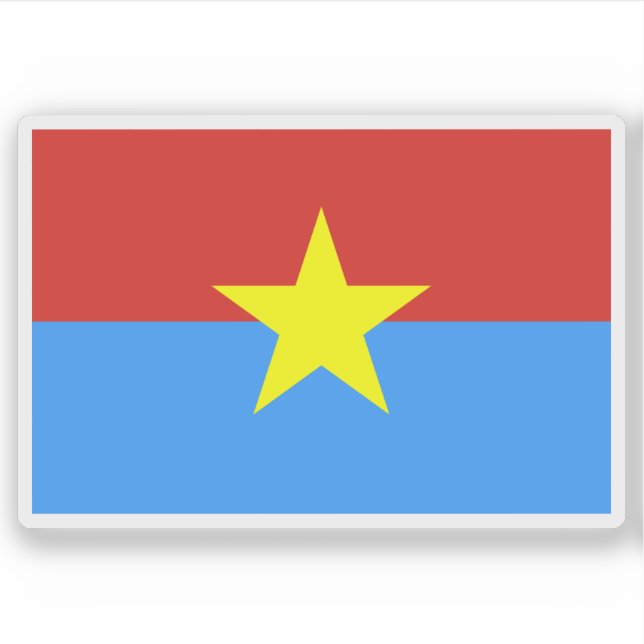 Adesivo Bandeira da República do Vietname do Sul (1975-197 (Frente)